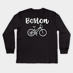 Bike Boston Kids Long Sleeve T-Shirt